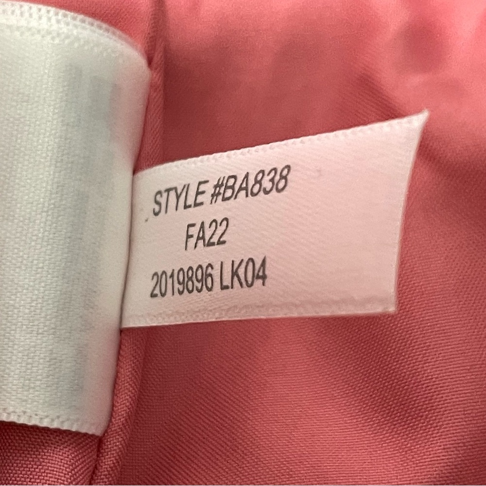 J Crew Factory Bubblegum Pink Corduroy Faux Button Front Zippered A-Line Skirt - Picture 7 of 16